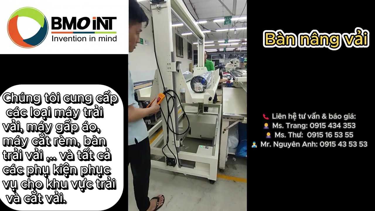 Bàn nâng vải// Bền Bỉ & Linh Hoạt //Fabric lifting table