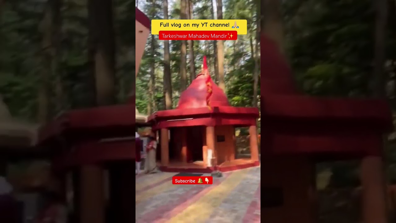 Jai bhole 🙏🏼🌼 Full vlog on my channel ✨ TARKESHWAR MAHADEV MANDIR #viral #vlog #travel