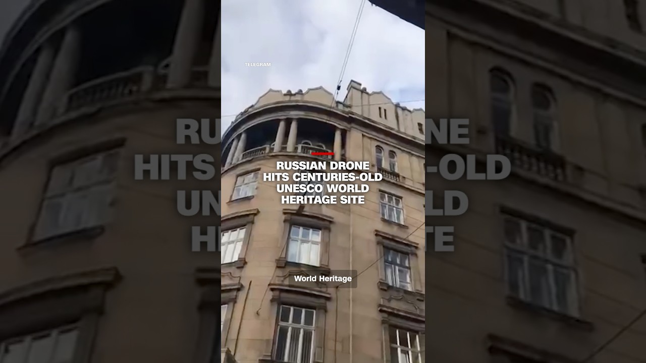 Russian drone hits centuries-old UNESCO world heritage site