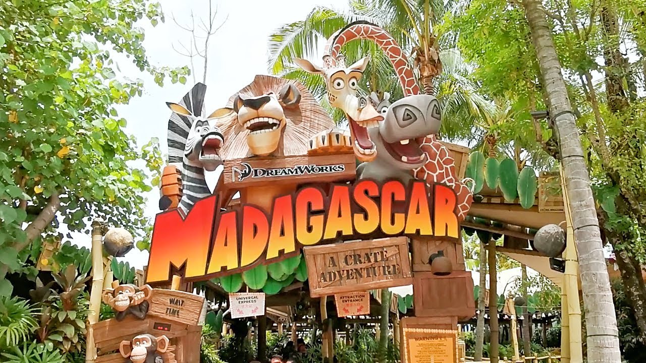 Complete Madagascar Ride - A Crate Adventure in Universal Studios Singapore