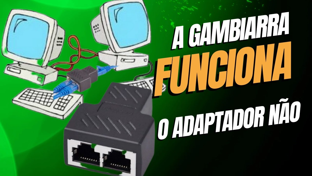 COMO LIGAR DOIS EQUIPAMENTOS NO MESMO CABO DE REDE? COMPUTADORES , CAMERAS