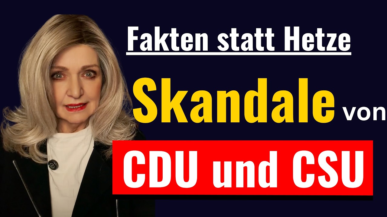 Fakten statt Hetze: Heute 22 CDU/CSU-Skandale