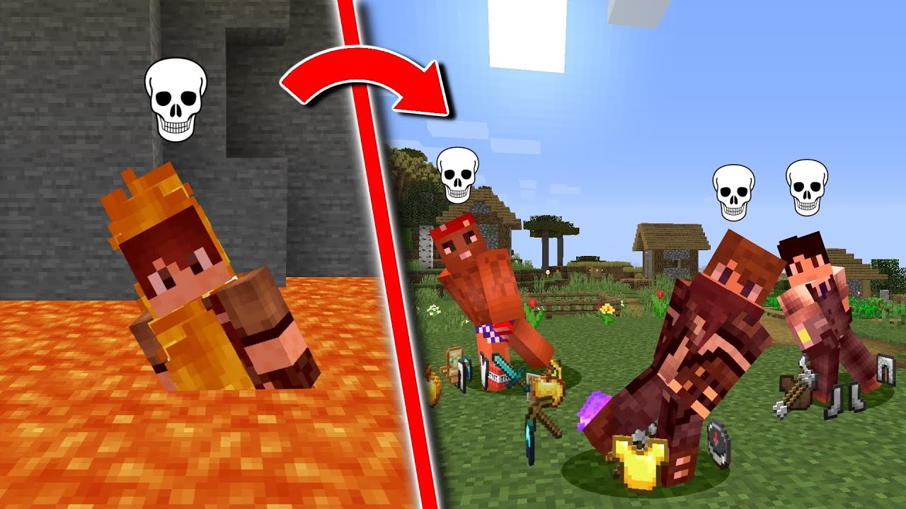 Minecraft pero SI UNO MUERE, MORIMOS TODOS