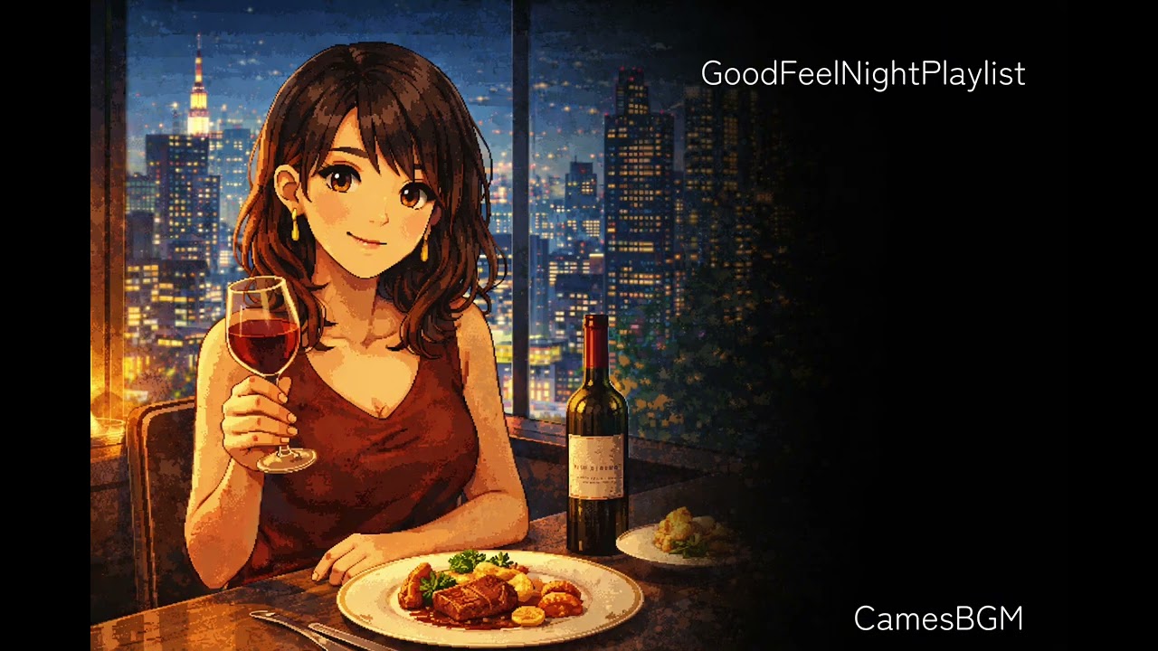 気持ちの良い夜に聴くと気分がアガるLo-fi【Playlist】 | Relax & Breaking & Refresh & Drinking | 勉強、ムード作り、休憩、室内BGM、お酒のお供に。