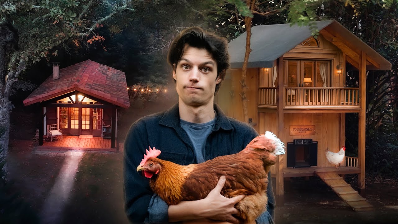 Je fais l’extérieur de la maison et j’ouvre un hôtel à poules