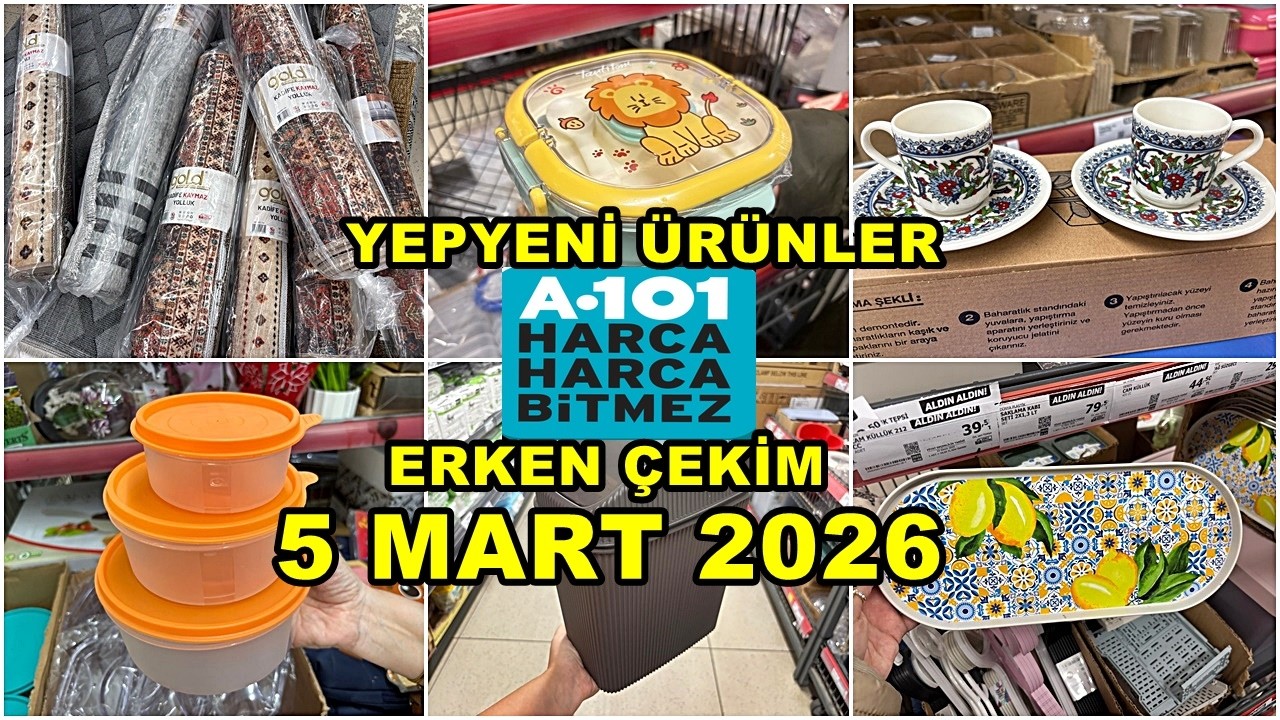 A101’E YENİ GELDİ💃/ERKEN ÇEKİM 5 MART 2026💃İLK BİZ GÖSTERİYORUZ/İLK SEN GÖR🔥A101 BU HAFTA COŞUYOR