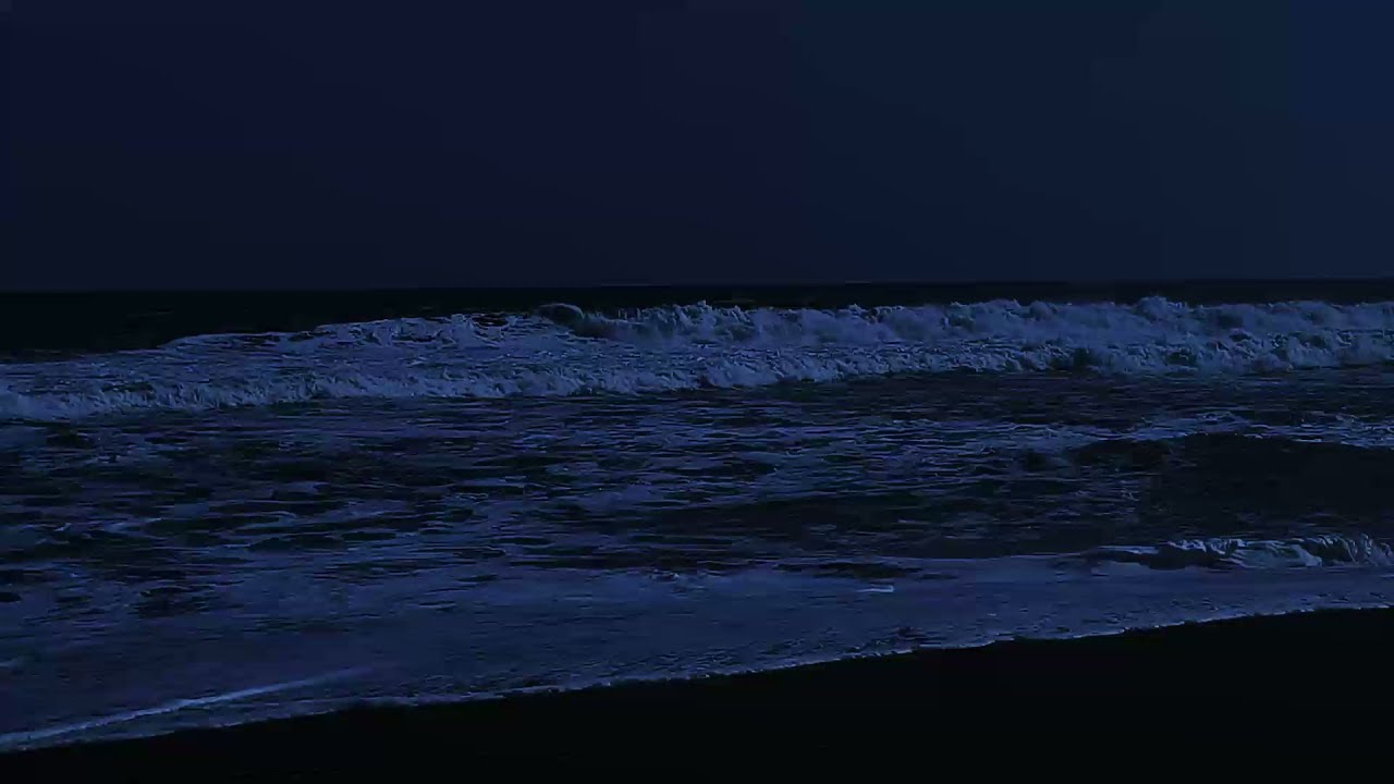 Sleep Serene By The Sea All Night | Gentle Ocean Waves For Deep Rest | Dark Screen 8 Hours