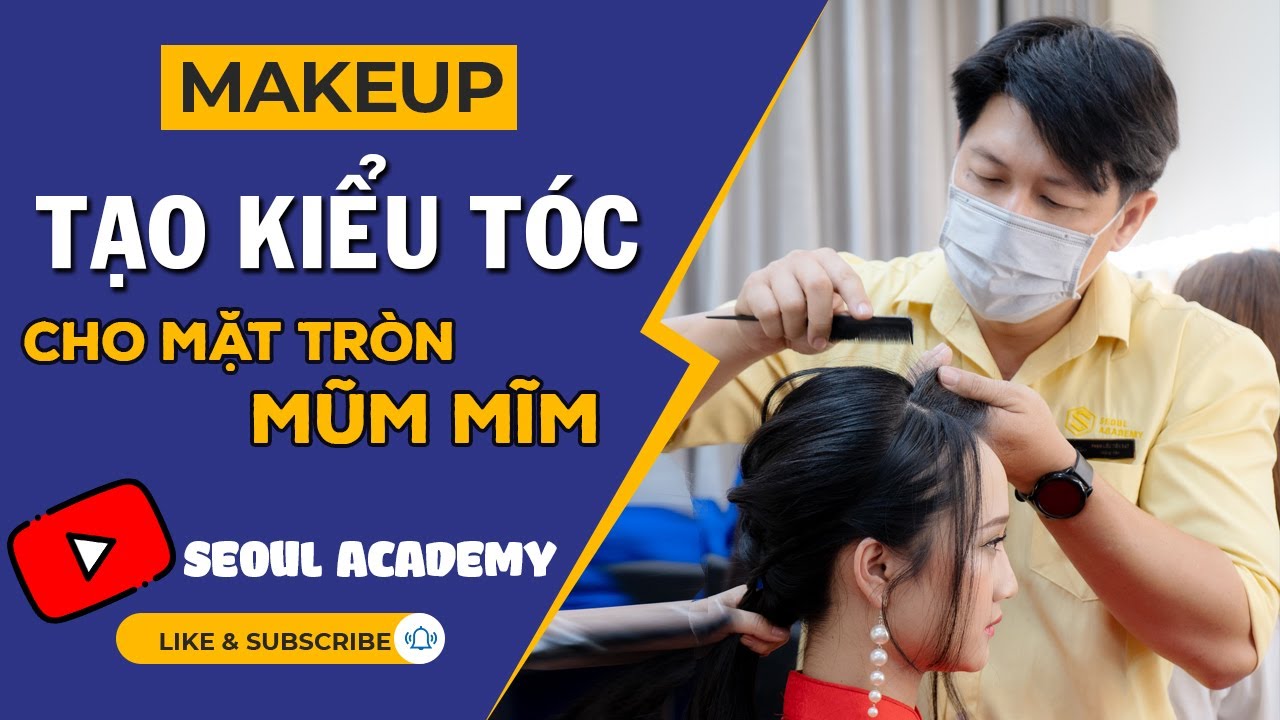 Tạo kiểu tóc đơn giản cho mặt tròn mũm mĩm