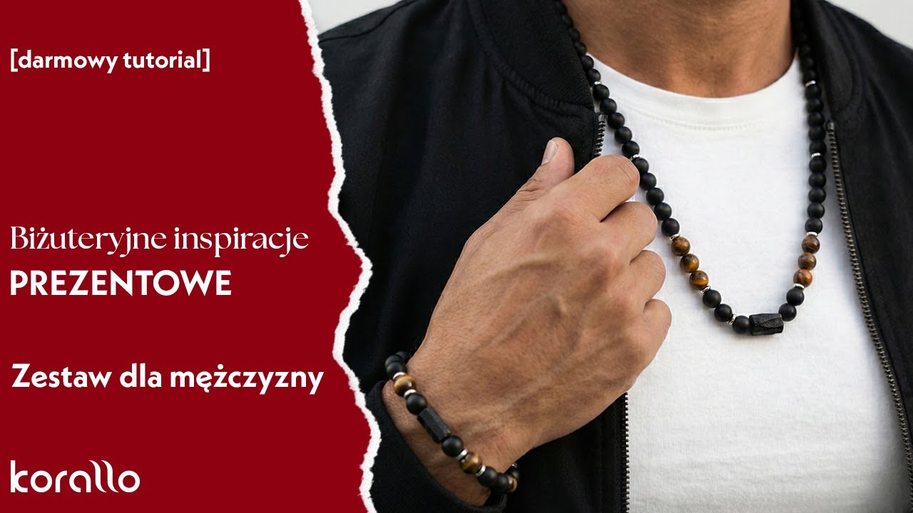 Zestaw męskiej biżuterii DIY - idealny na prezent dla męża, brata lub chłopaka - #BiżuteryjneABC