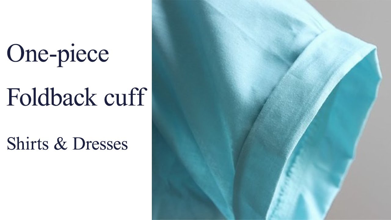 How to make a Short sleeve with one-piece foldback cuff | roll-up cuff | Pattern Alterations