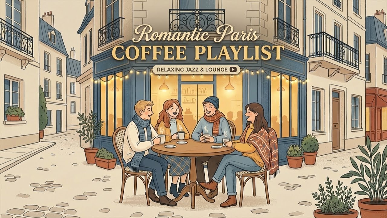 PARIS CAFE🇫🇷☕French Instrumental Music — Romantic Paris Coffee Playlist