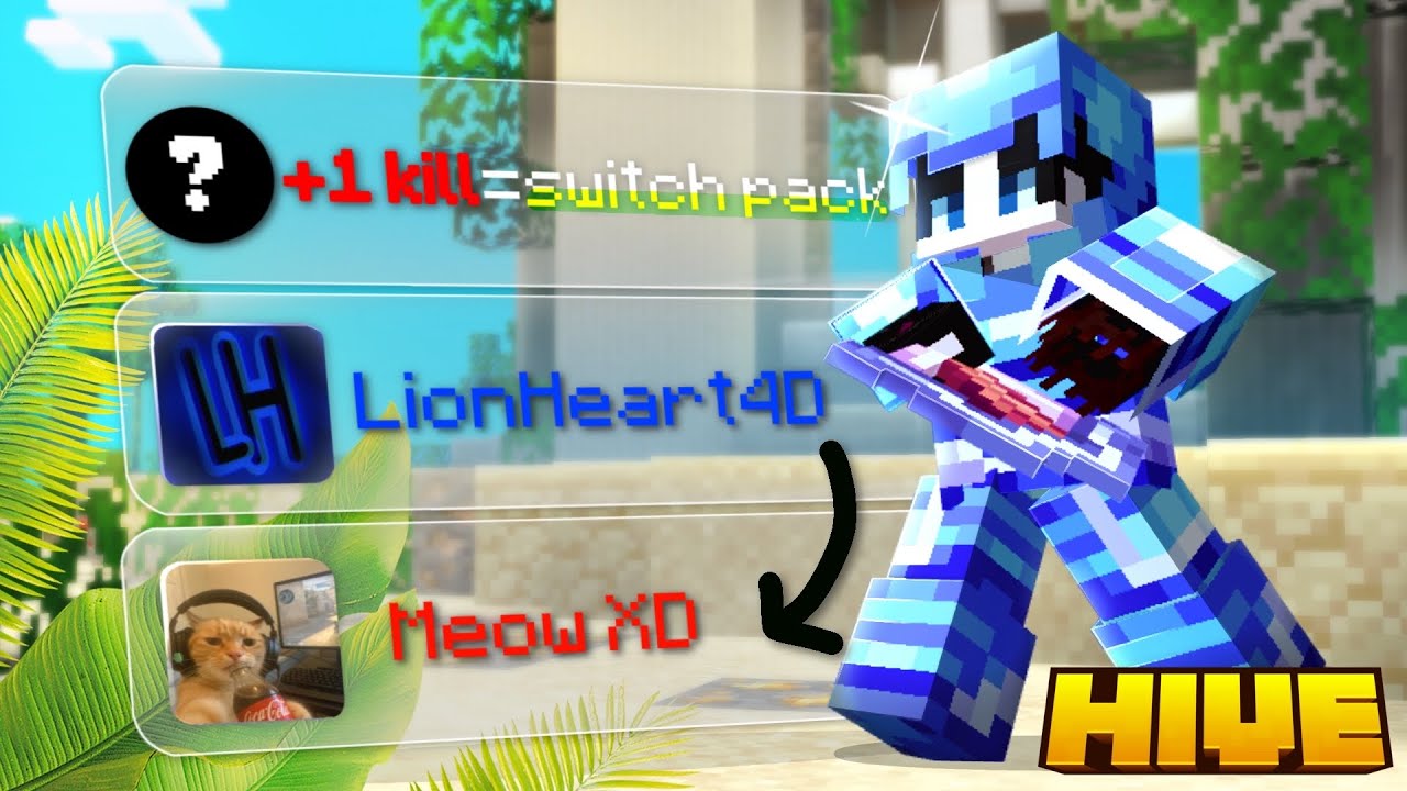 Hive Bedwars but every KILL, I change TEXTURE PACKS!