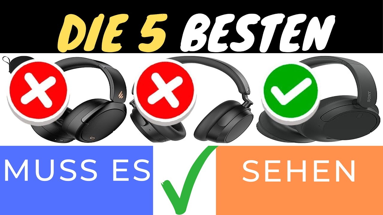 DIE BESTEN OVER-EAR NOISE CANCELLING KOPFHÖRER 2025 🎧✨ | VERGLEICH & TEST!