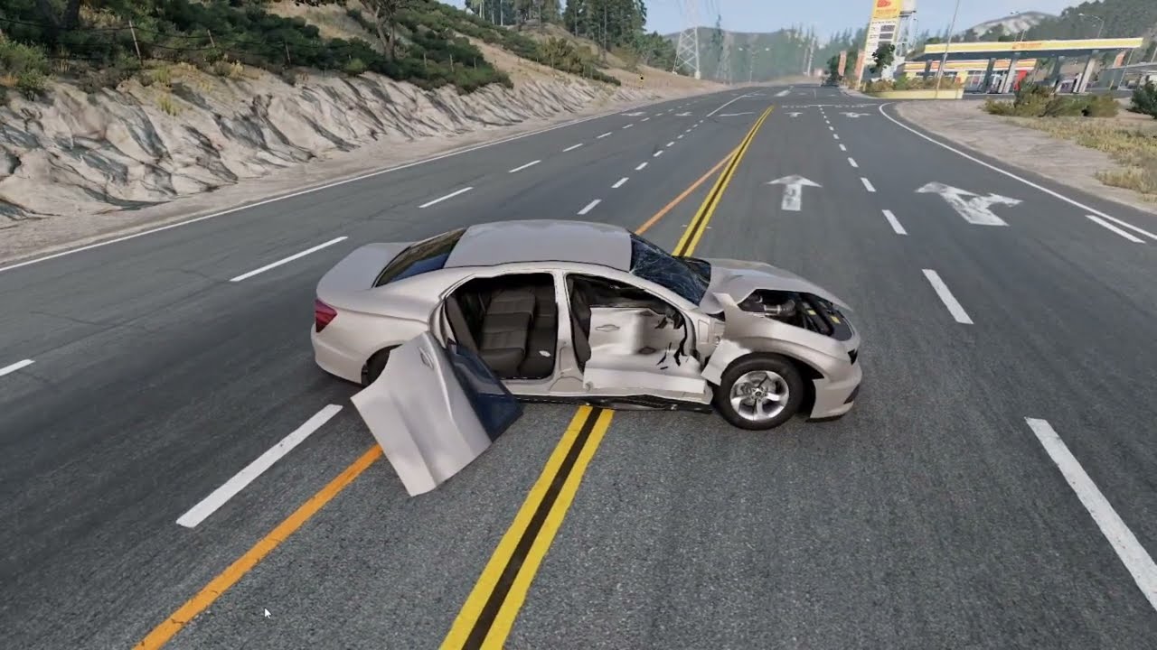 Realistic High-Speed Car Crashes in BeamNG.drive #129 | Ultra Detailed Crash Compilation