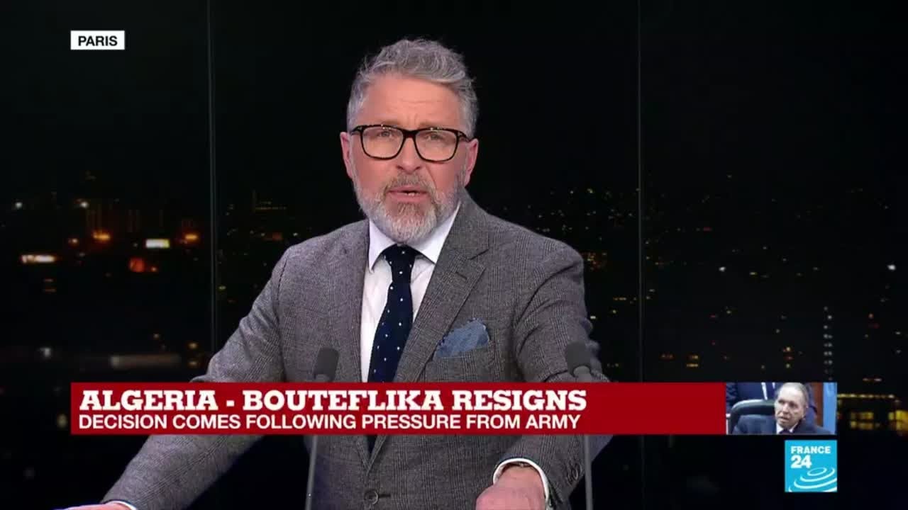 What's the impact of Bouteflika's resignation on Algeria's economy?