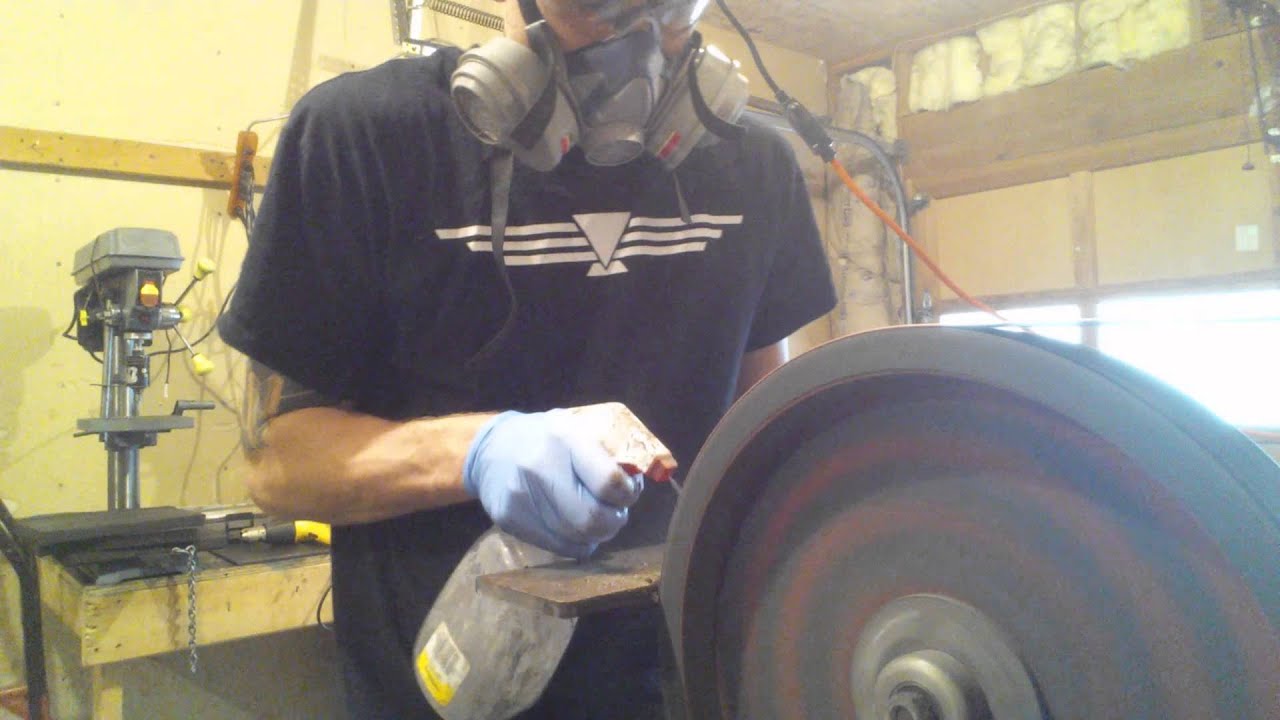 Rough grinding blade to within .010
