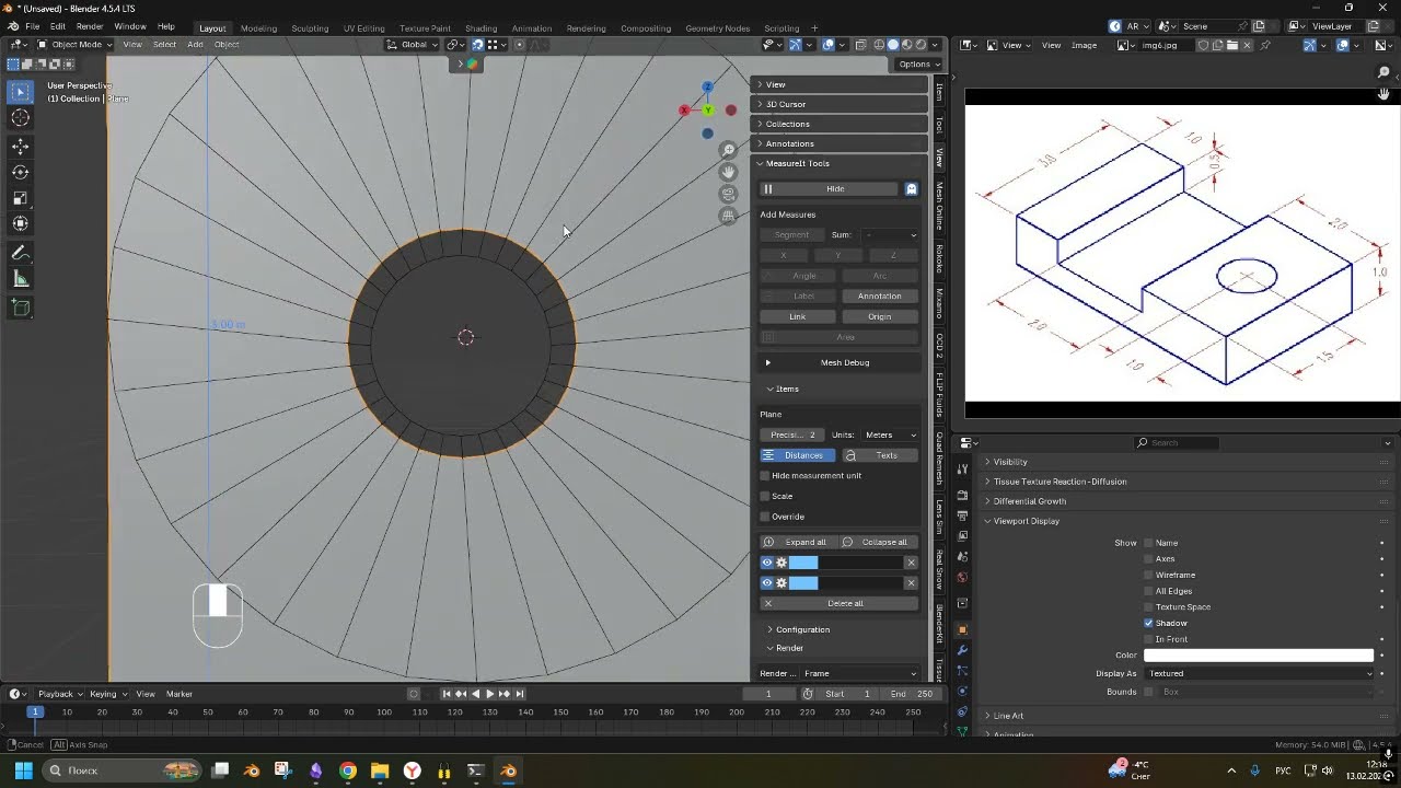Accurate modeling / Точное  моделирование blender