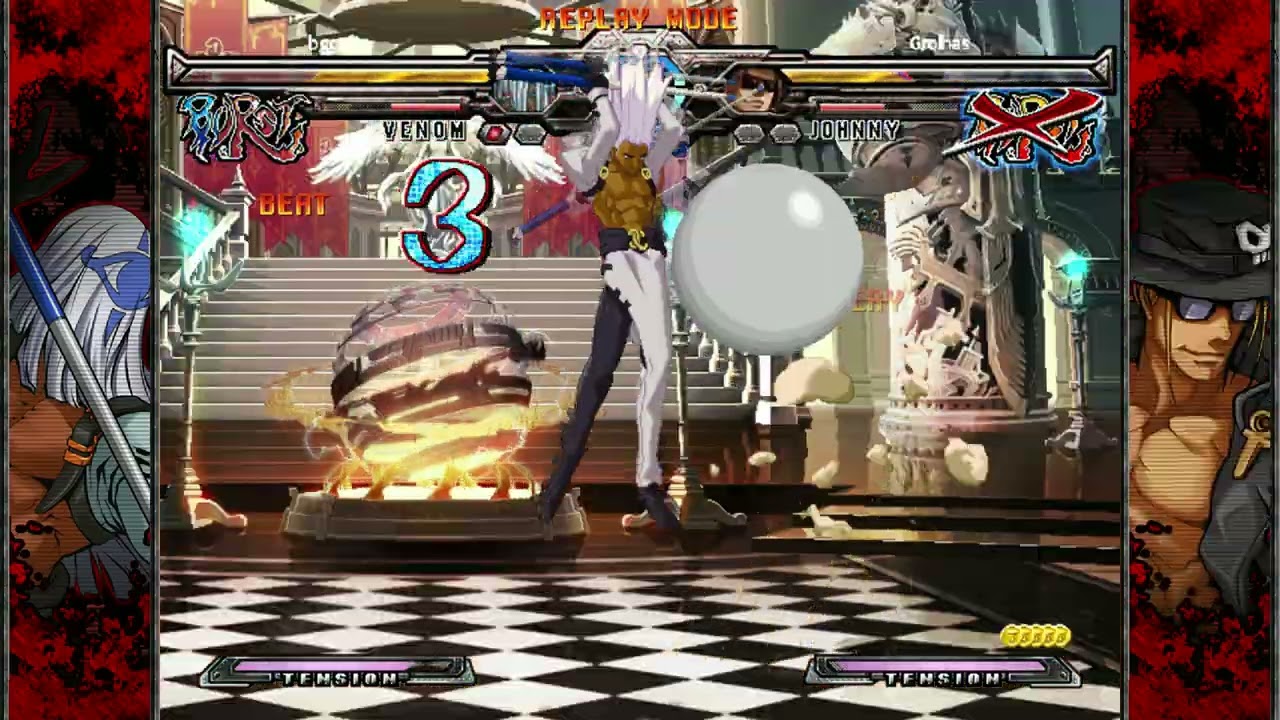 Guilty Gear XX Accent Core Plus R Ovito Venom stylish combos
