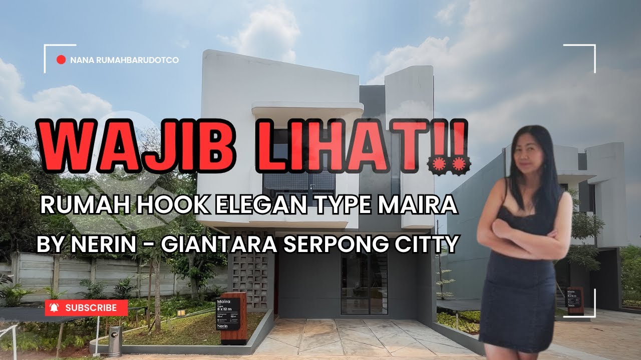 Rumah Hook 8x12 Dengan Open Plan Living Paling Mewah Di Serpong|Type Maira-Nerin by Giantara Serpong