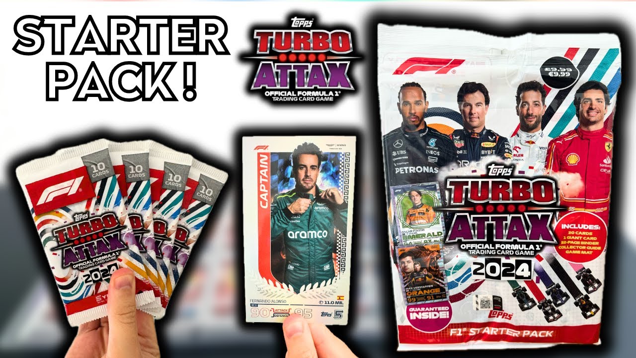 NEW STARTER PACK! | TOPPS F1 TURBO ATTAX 2024 | STARTER BUNDLE OPENING! | 2 LIMITED EDITION CARDS!
