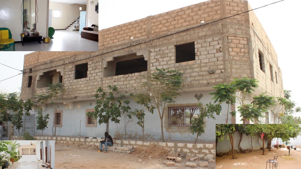 Une superbe villa R+1 à vendre à Mbour Malicounda à 60 millions fcfa
