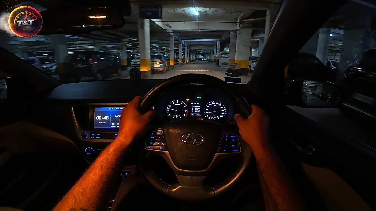Hyundai Verna 1.6 SX Automatic Petrol: POV Night Drive | Hyundai Verna ASMR | Verna POV | 