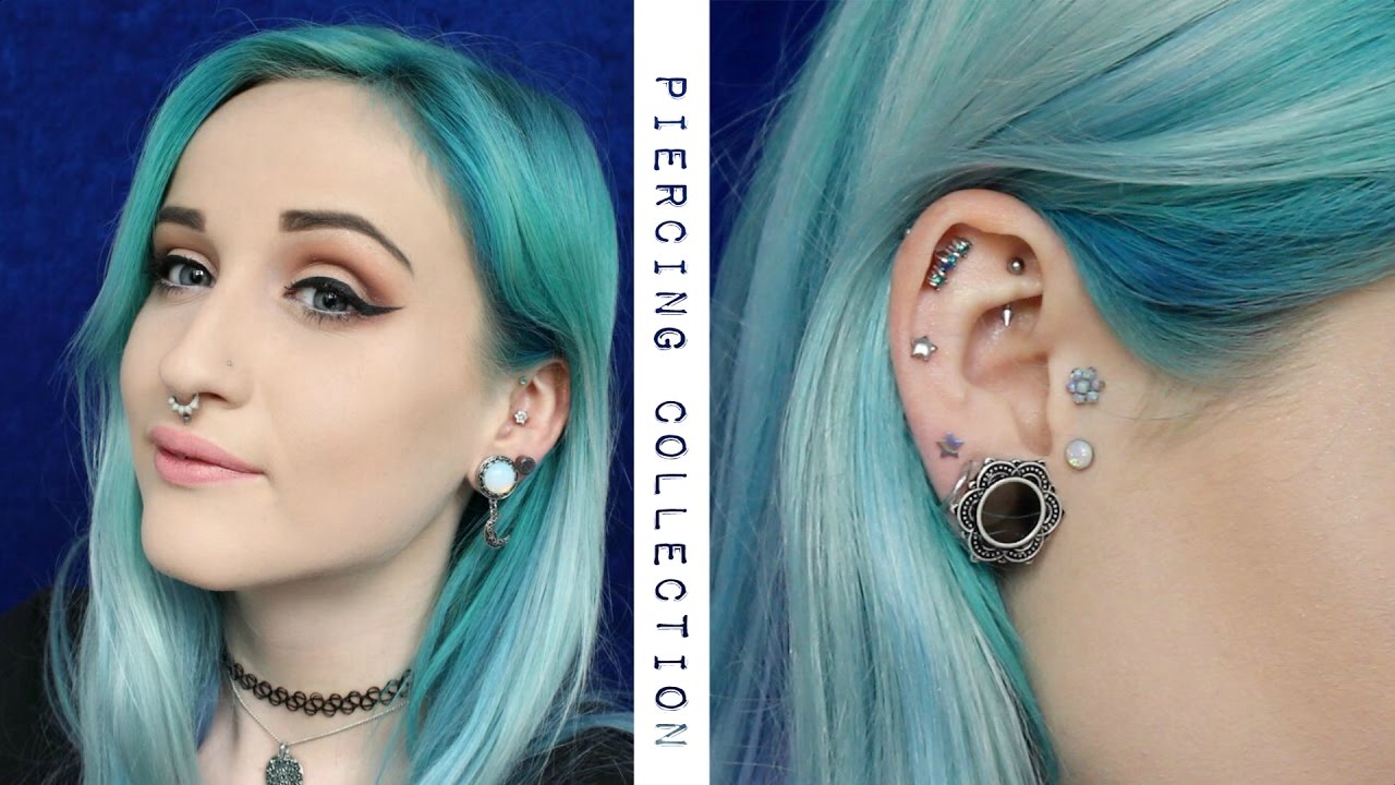 My current facial/ear piercings + Plug change!