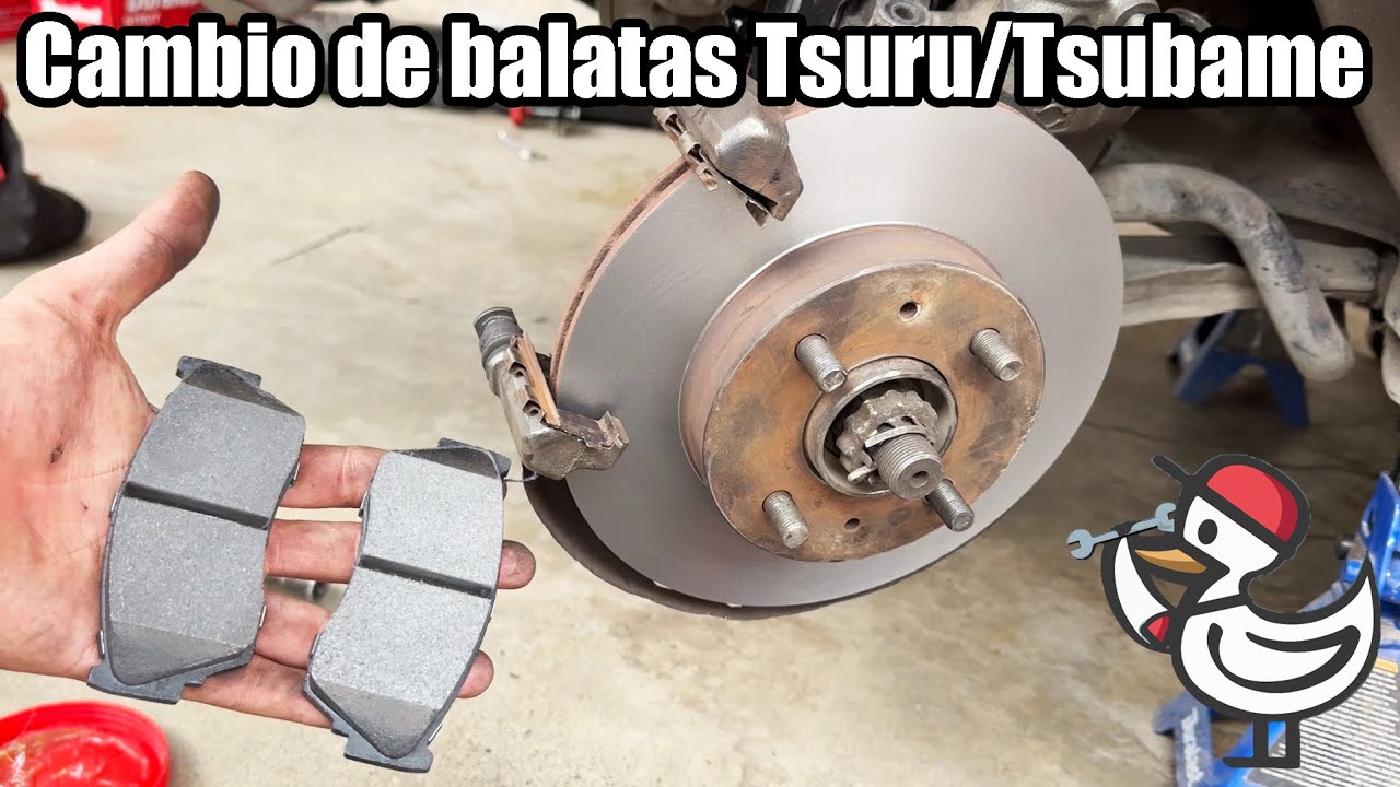 Cambio de balatas delanteras Nissan Tsuru/Tsubame
