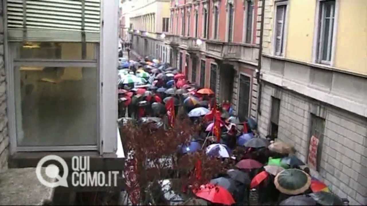 Protesta dei sindacati: lavoratori e pensionati in protesta 12 dicembre 2011