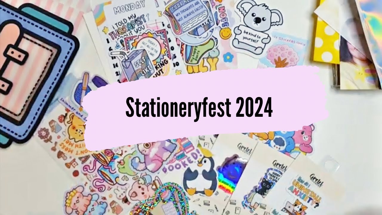 Stationeryfest 2024 - Review and Haul from Stationeryfest - walk around with me!