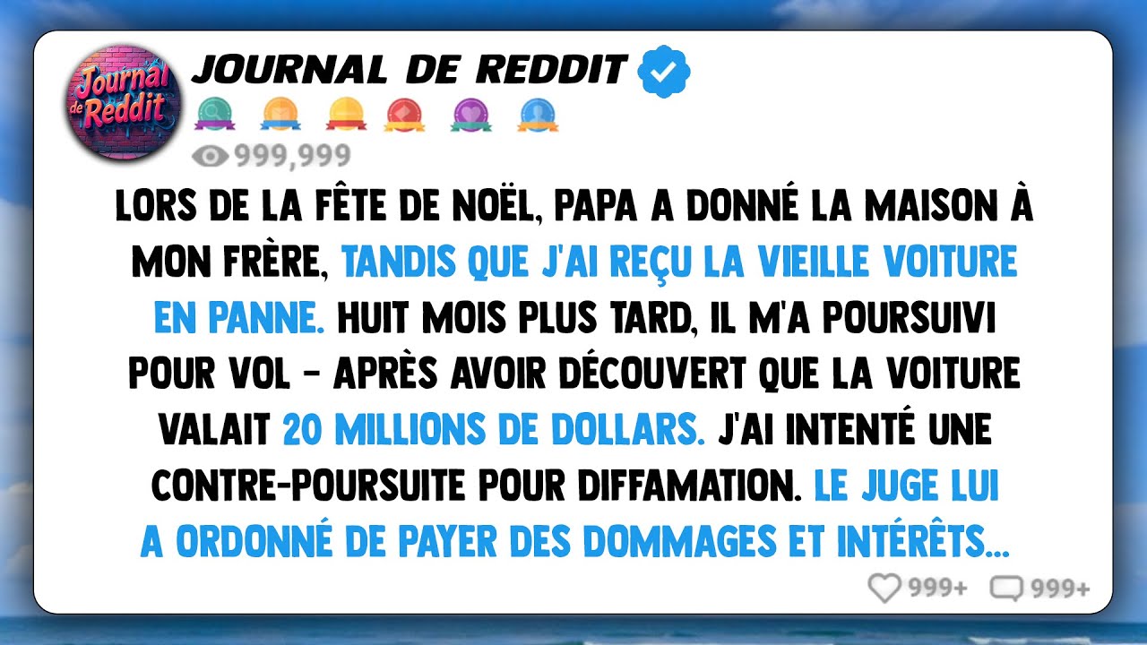 Ils m'ont donné une voiture en panne, m'ont traité de raté – maintenant, ils me poursuivent en...