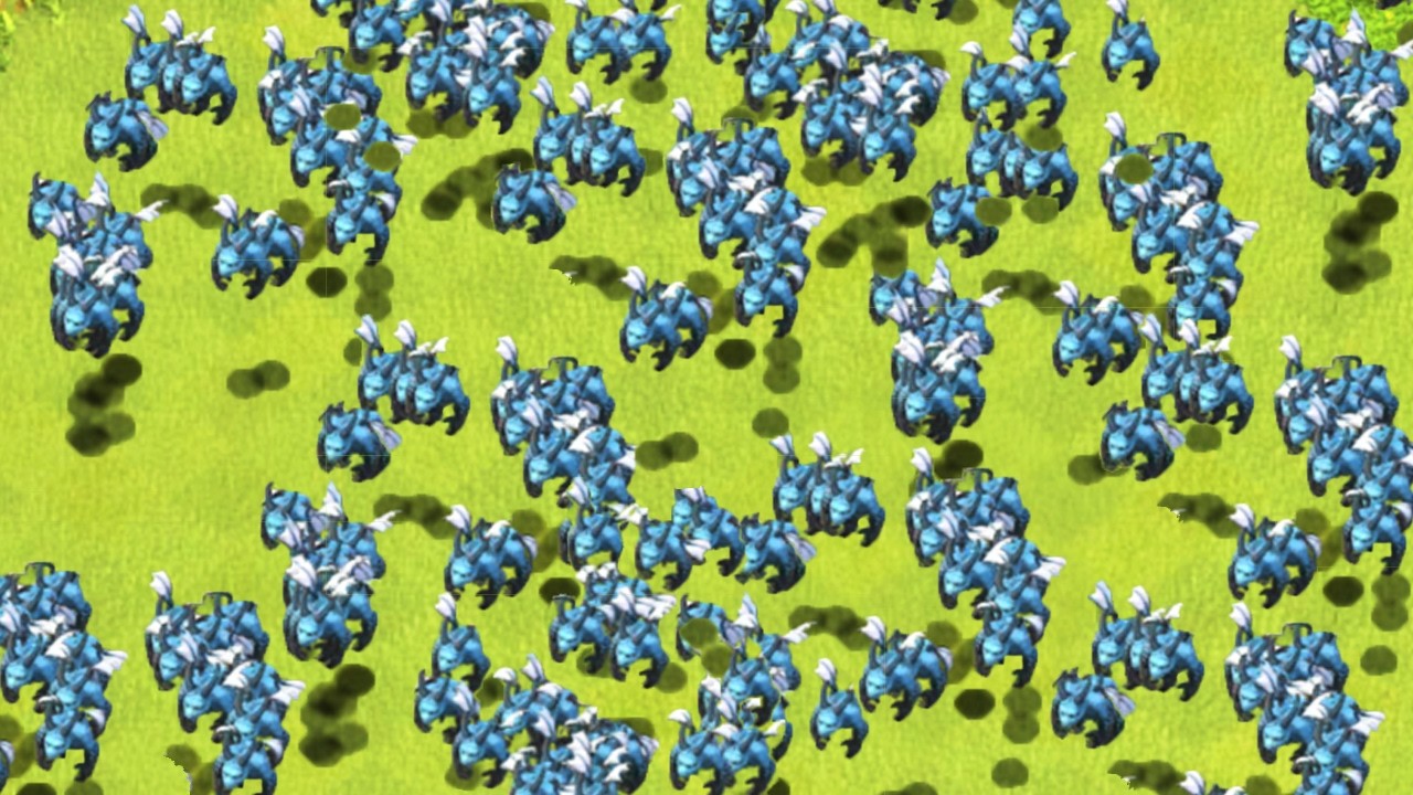 100 million flying blue things...