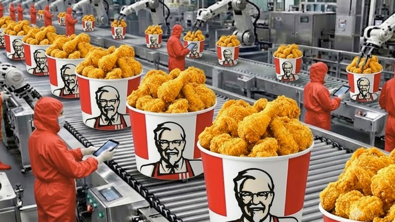 Inside the Largest KFC Factory USA (Full Process) KFC Factory Exposed