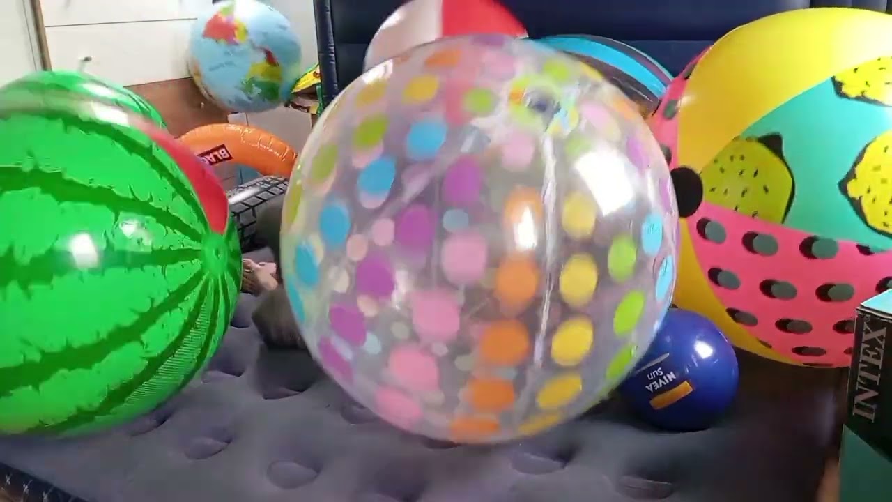 Nafukovačky Beach ball boom💥 and deflatable part 3