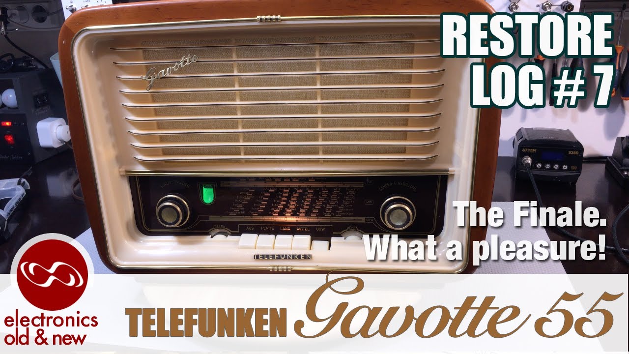 Telefunken Gavotte 55 restoration part 7. And another project comes to an end. What a beauty!