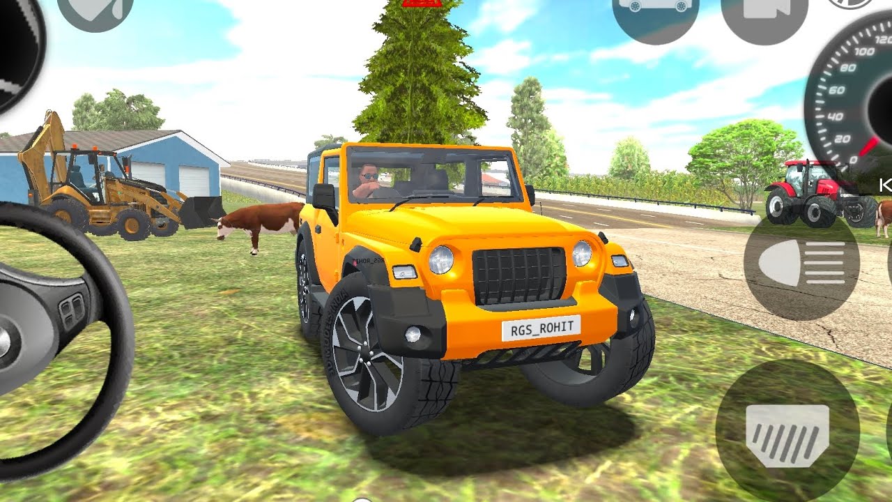 Modified Mahindra Thar😈Games: Jcb Yellow Thar (Gadi Wala Games) Car Indian Game - part 00031 #2025