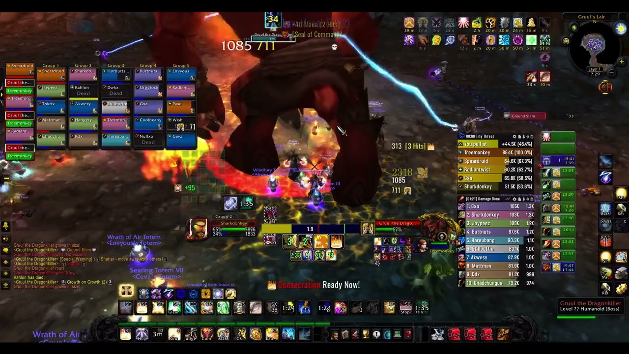 Crankdonkey Ret Paladin Gruul's Lair DPS: Nightslayer (1,238)