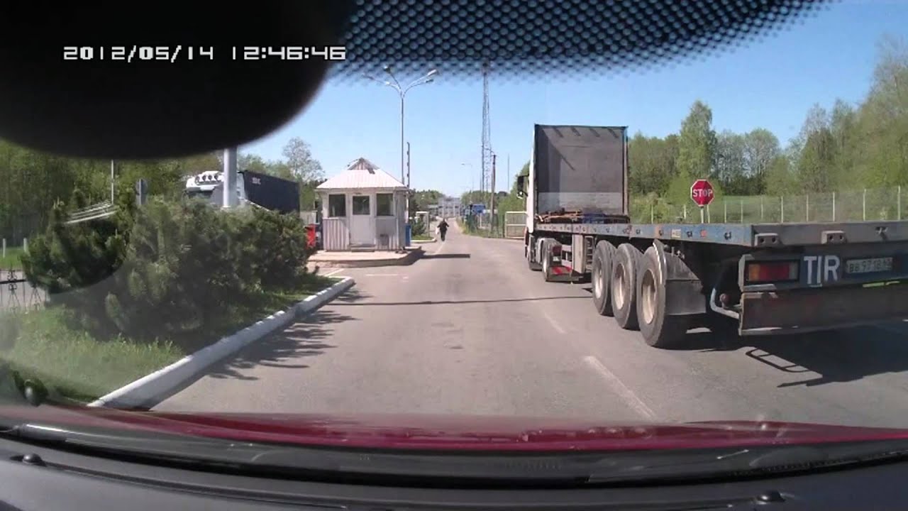 Российско - Эстонская граница 2012 год (бензинщики)