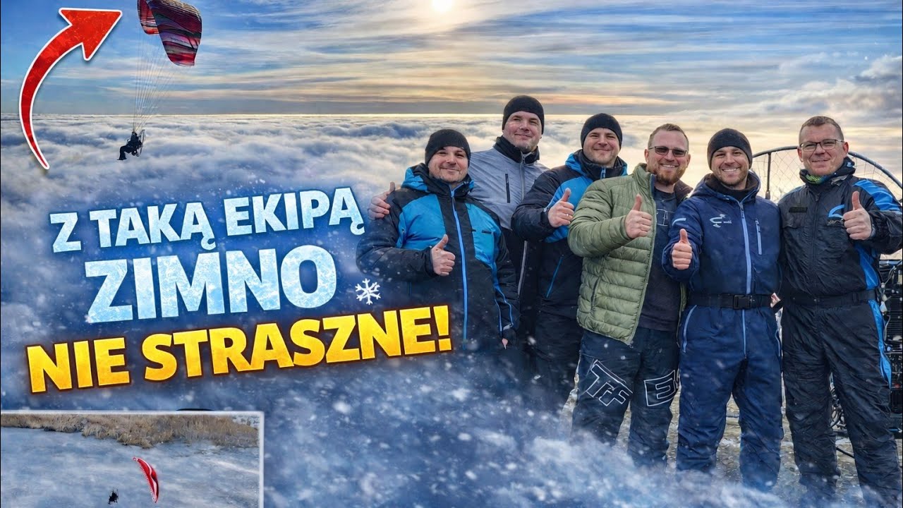 Zimno nas nie zatrzymało ❄️ Paralotniowy sezon trwa cały rok 🪂