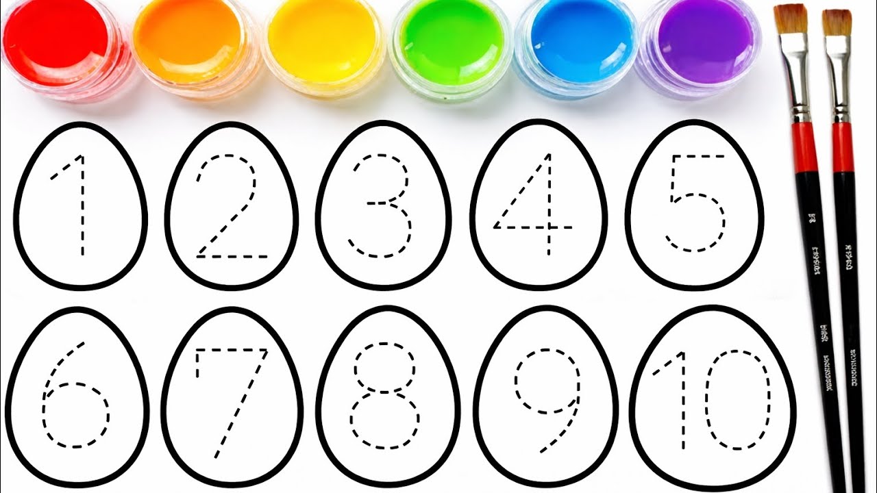 12345 | Numbers | 1234 Number Names | 1 to 10 counting | 12345 learning for kids | 123 songs| colors