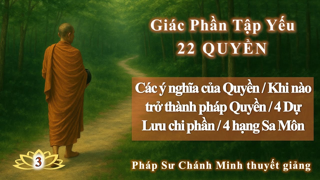 3. 22 Quyền / Các ý nghĩa của Quyền / Khi nào trở thành pháp Quyền/ 4 Dự Lưu chi phần/4 hạng Sa Môn
