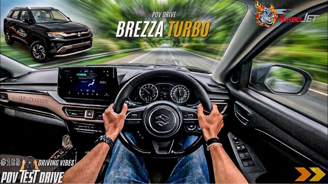 2026 MARUTI SUZUKI BREZZA | ZXI PLUS | 1L 109BHP | POV Drive #169 | BREZZA TURBO | 4K | #brezza