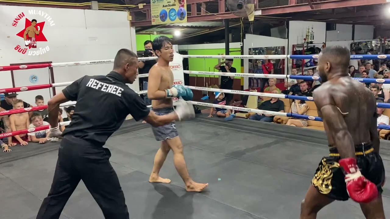 Shan Sinbimuaythai from Australia fights at Rawai Temporary Boxing Stadium, 30th December 2022