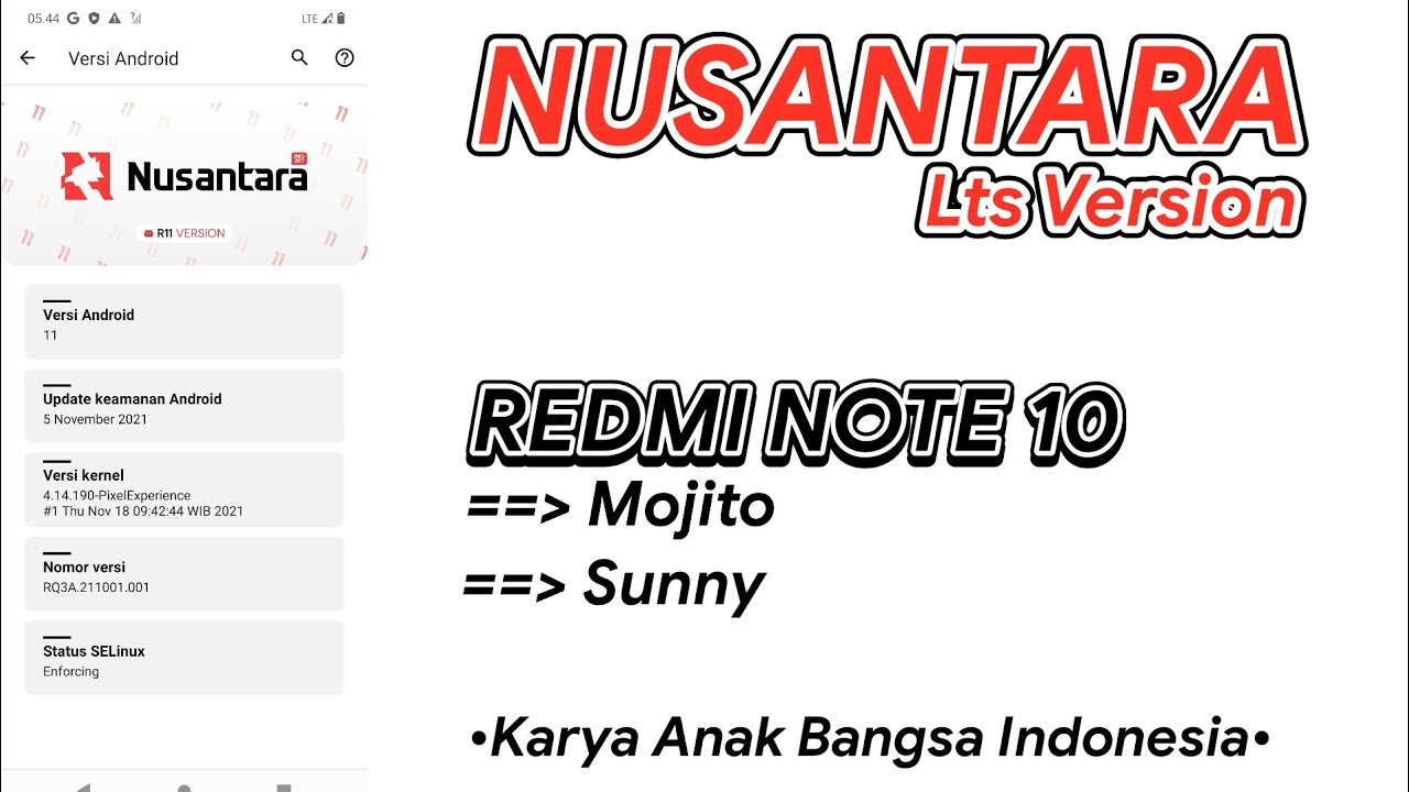 Tutorial Install Custom ROM Nusantara Project Redmi Note 10