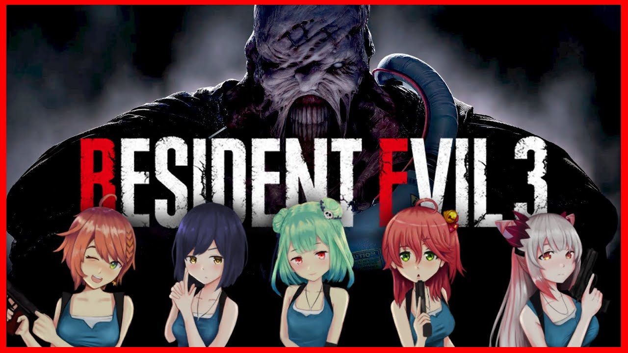 Vtubers dealing with Nemesis [Resident Evil 3/バイオハザードRE-3]