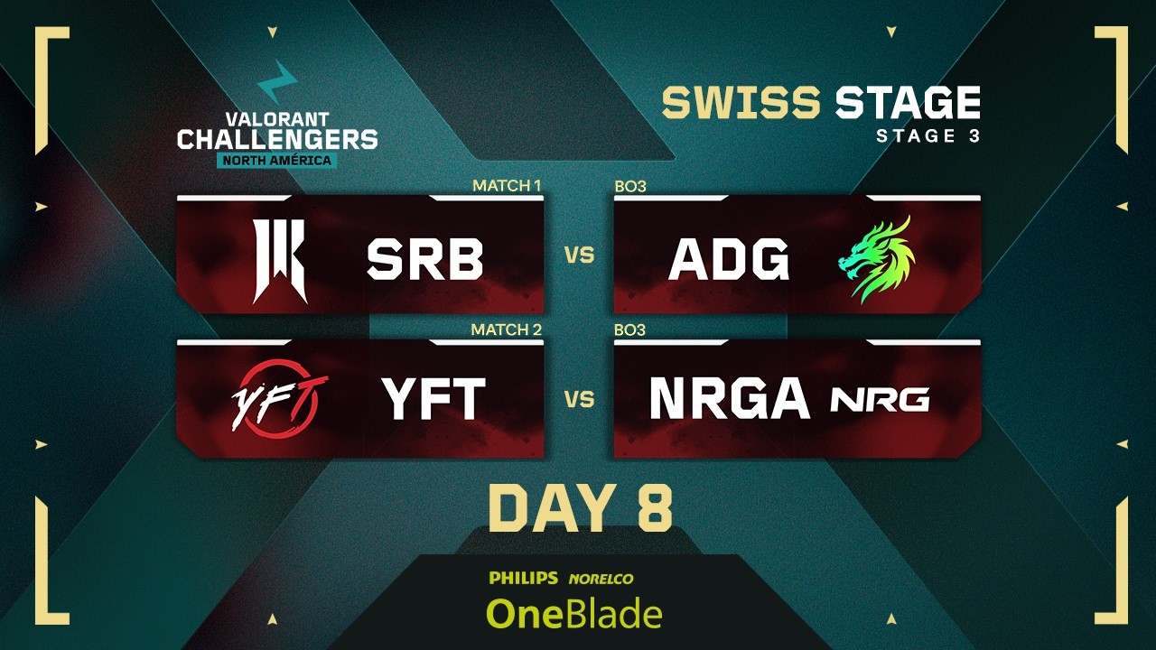 SRB vs ADG | YFT vs NRGA | VALORANT Challengers NA | W3 D2 | Regular Phase | Stage 3
