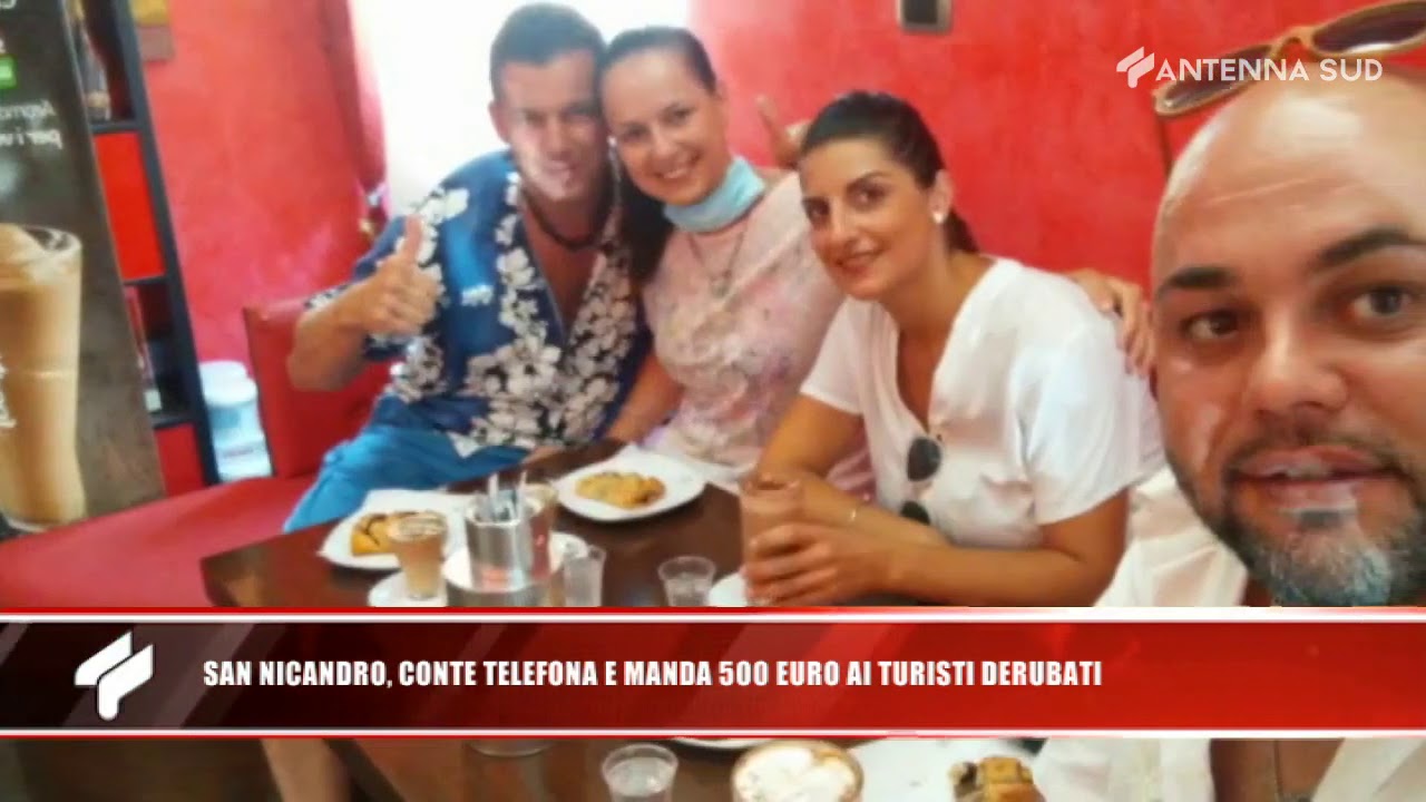 18 agosto 2020 - San Nicandro, Conte telefona e manda 500 euro ai turisti derubati