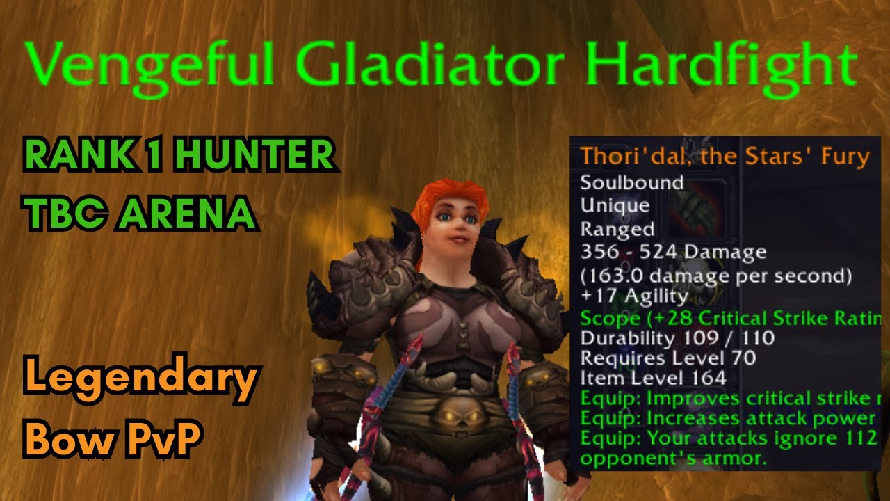 Hardfight - Rank 1 Hunter | TBC Arena PvP [Legendary Bow]