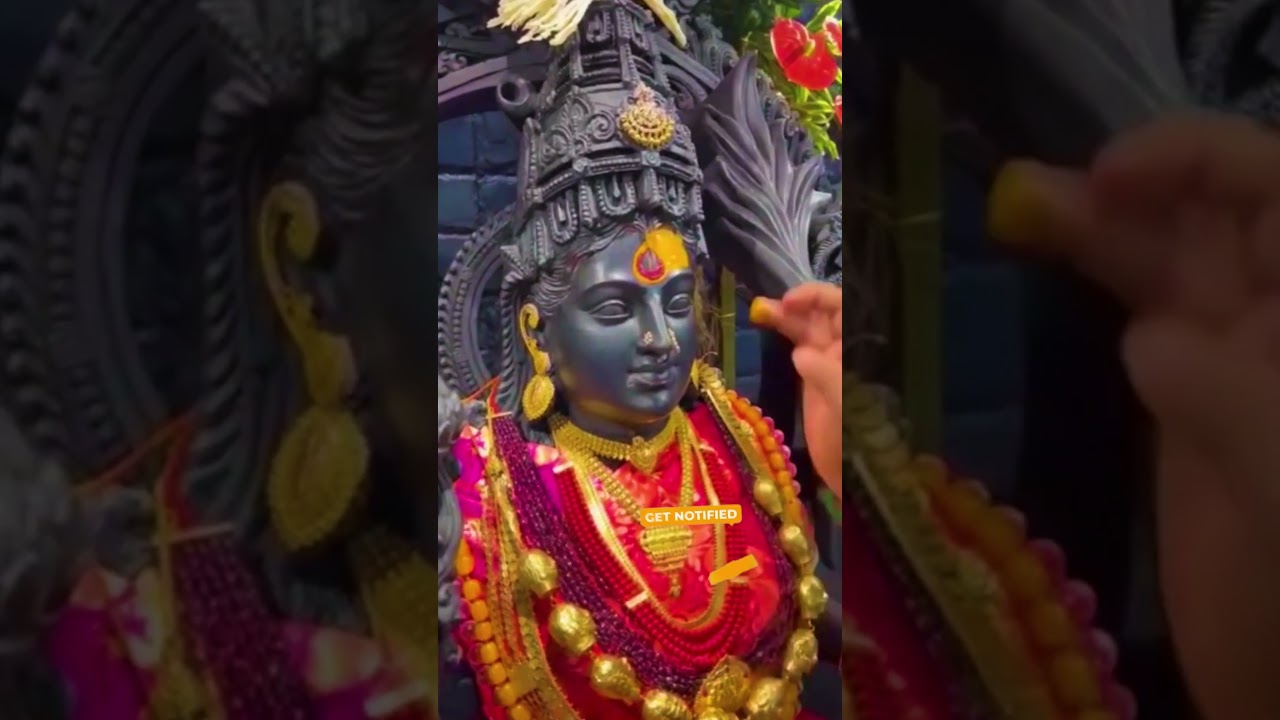 Durga Devi Alankara | Divine Decoration of Goddess Durga 🌺✨ #Shorts