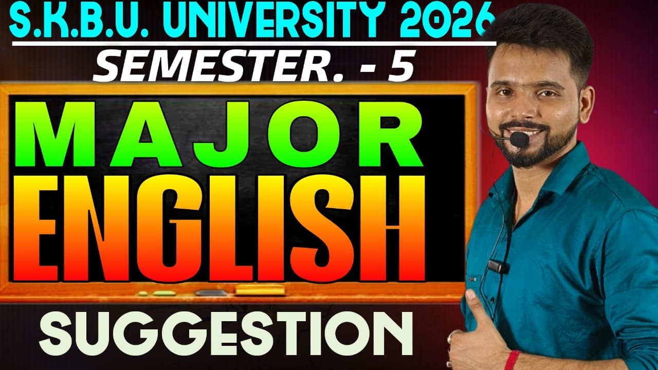 SKBU English Major Sem 5 Syllabus 2026 😱 Full Update! | 100% Common #SKBU
